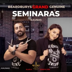 Beardburys „GRAND GENUINE“ kirpimų mokymai
