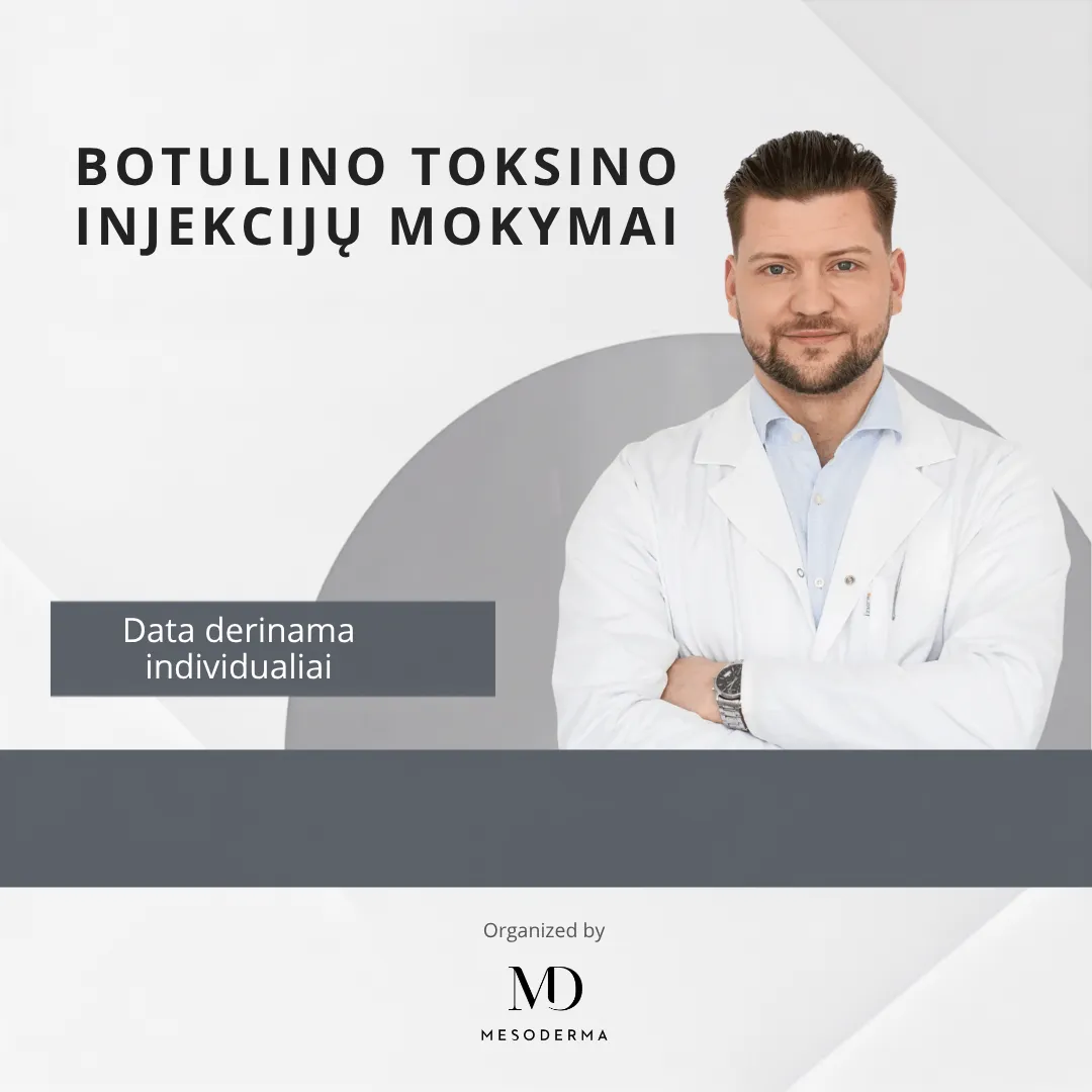 Botulino toksino injekcijų mokymai su Gediminu Samulėnu